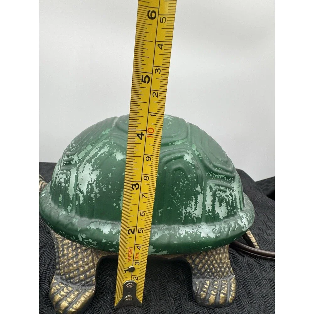 Brass Turtle Lamp! Works!